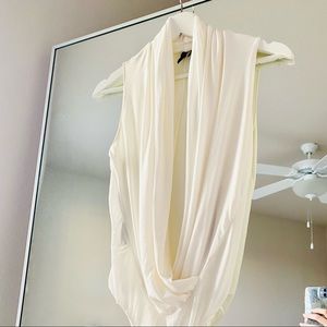 Marciano Dana White Sleeveless Thong Bodysuit XS